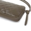 CHANEL 'Cambon' clutch in khaki green quilted leather