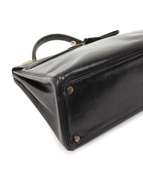 HERMES Kelly 32 bag in black box with the strap