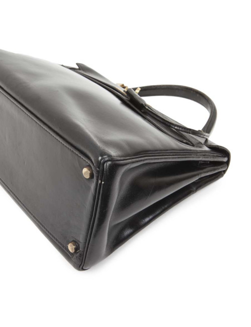 HERMES Kelly 32 bag in black box with the strap