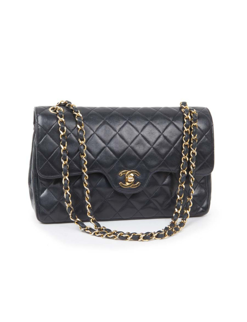 Sac CHANEL matellassé bleu marine
