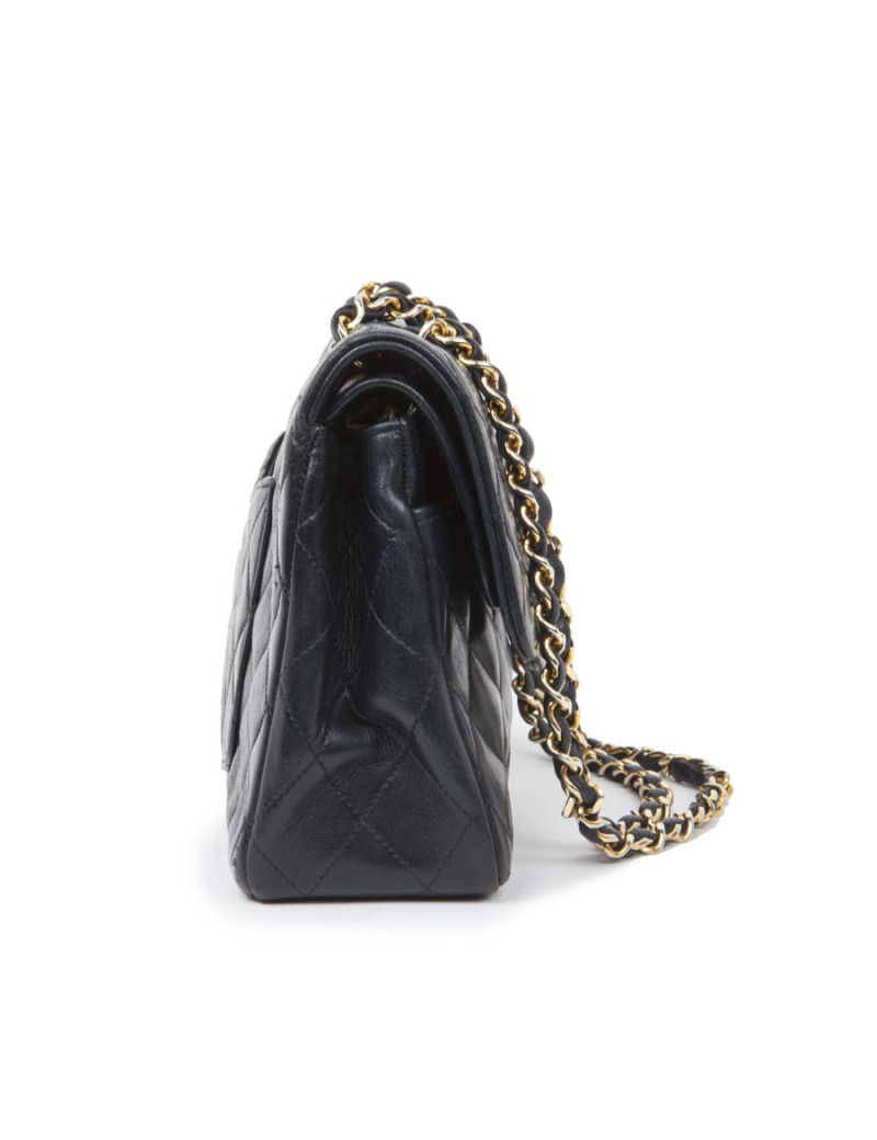 Blue quilted CHANEL bag Navy Vintage