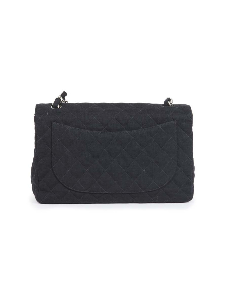 Timeless CHANEL Black jersey GM bag