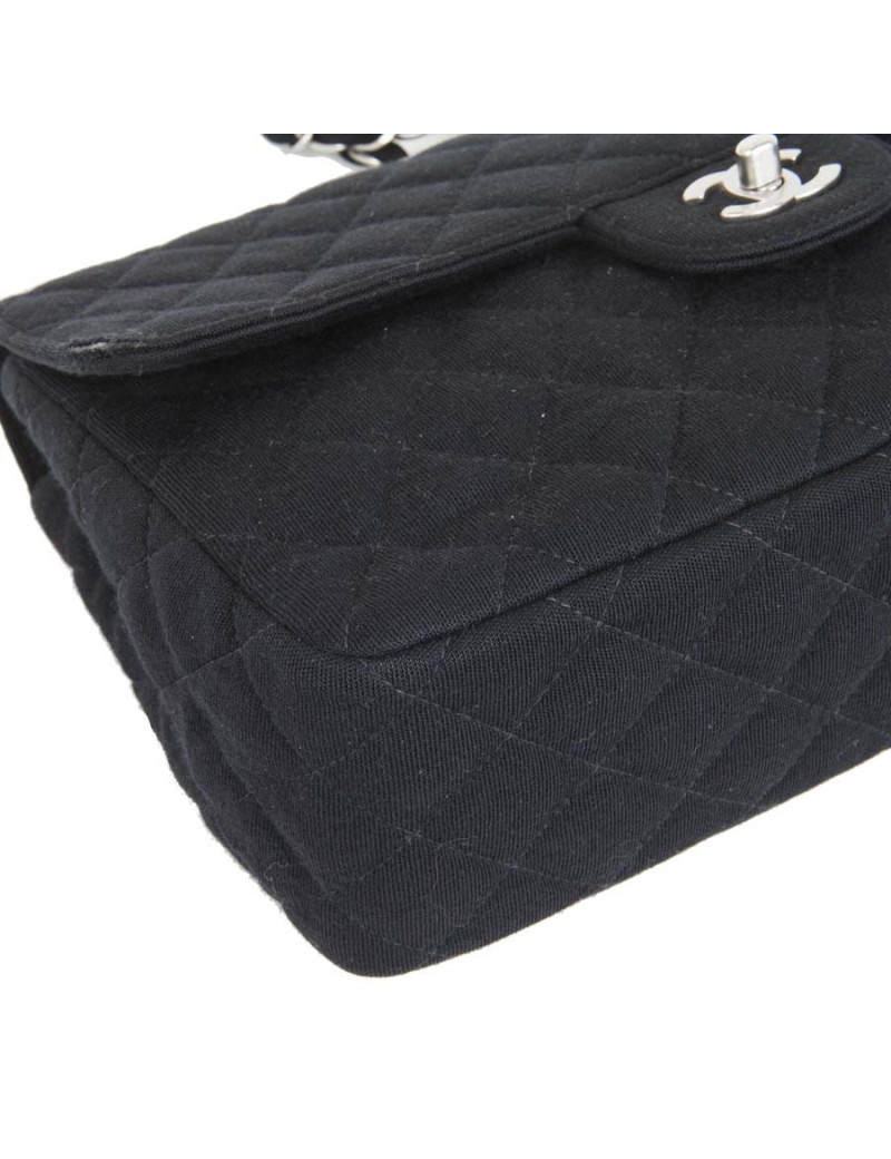 Timeless CHANEL Black jersey GM bag