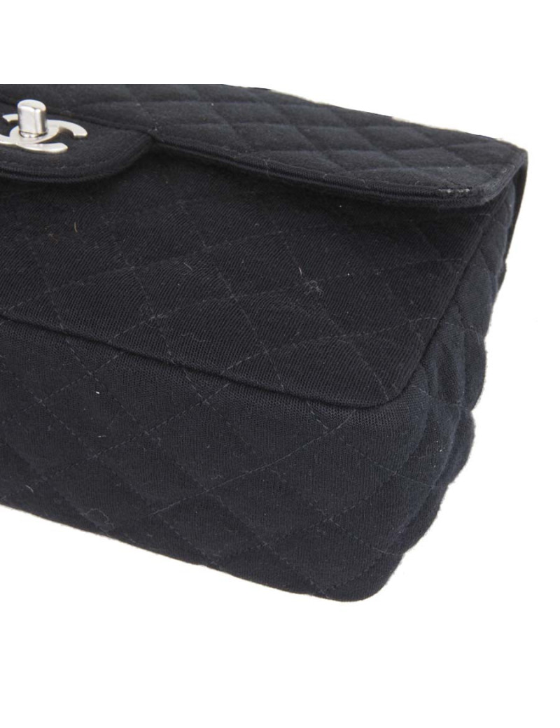 Timeless CHANEL Black jersey GM bag