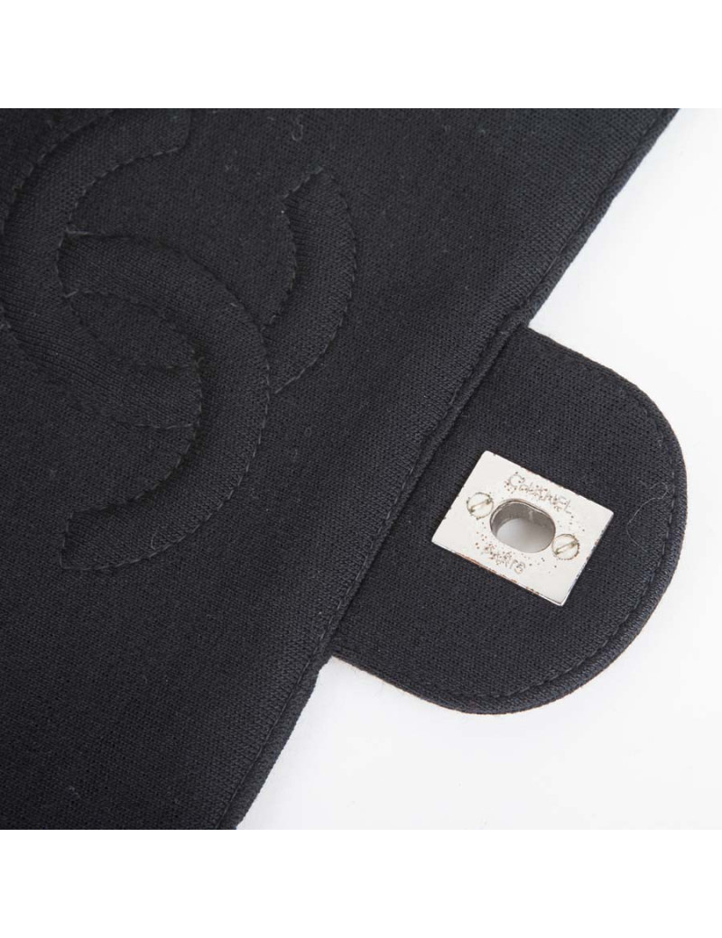 Timeless CHANEL Black jersey GM bag