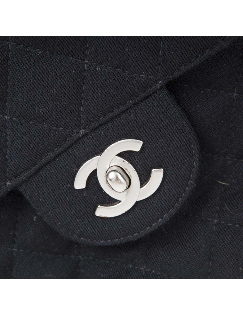 Timeless CHANEL Black jersey GM bag