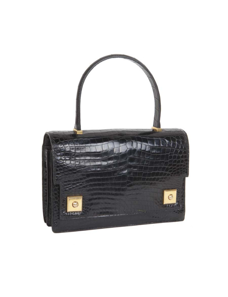 Sac HERMES Piano en crocodile porosus Vintage