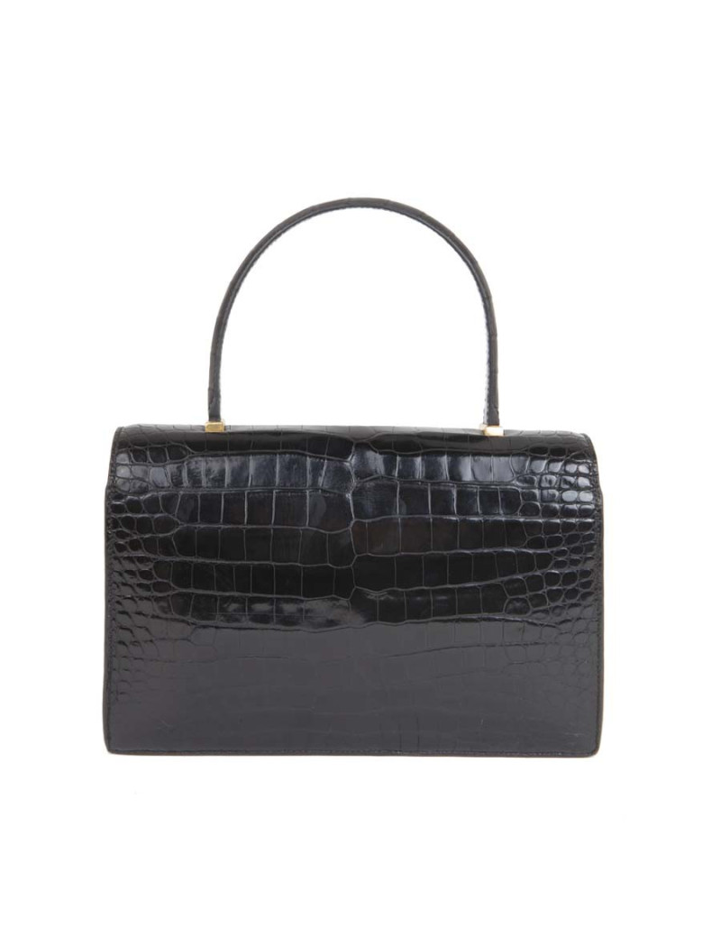 Sac HERMES Piano en crocodile porosus Vintage