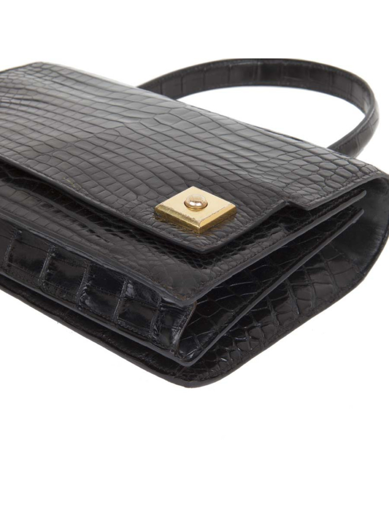 Sac HERMES Piano en crocodile porosus Vintage