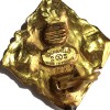  Boucles d'oreille clips CHANEL pendants vintage en métal doré et perles nacrées
