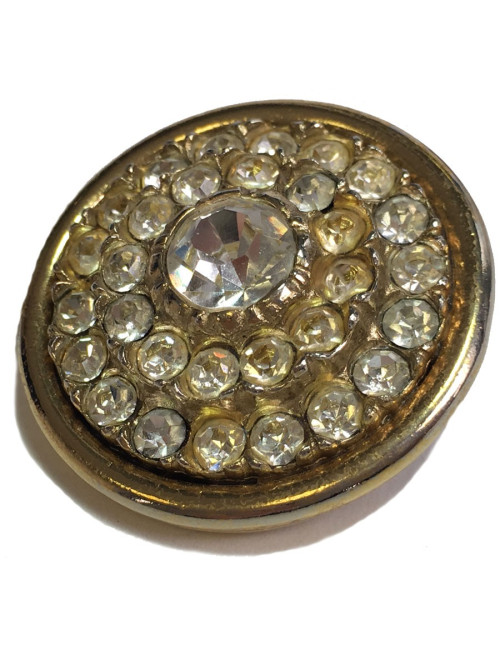 xxx Boucles d'oreille clips dorées et strass autres marques