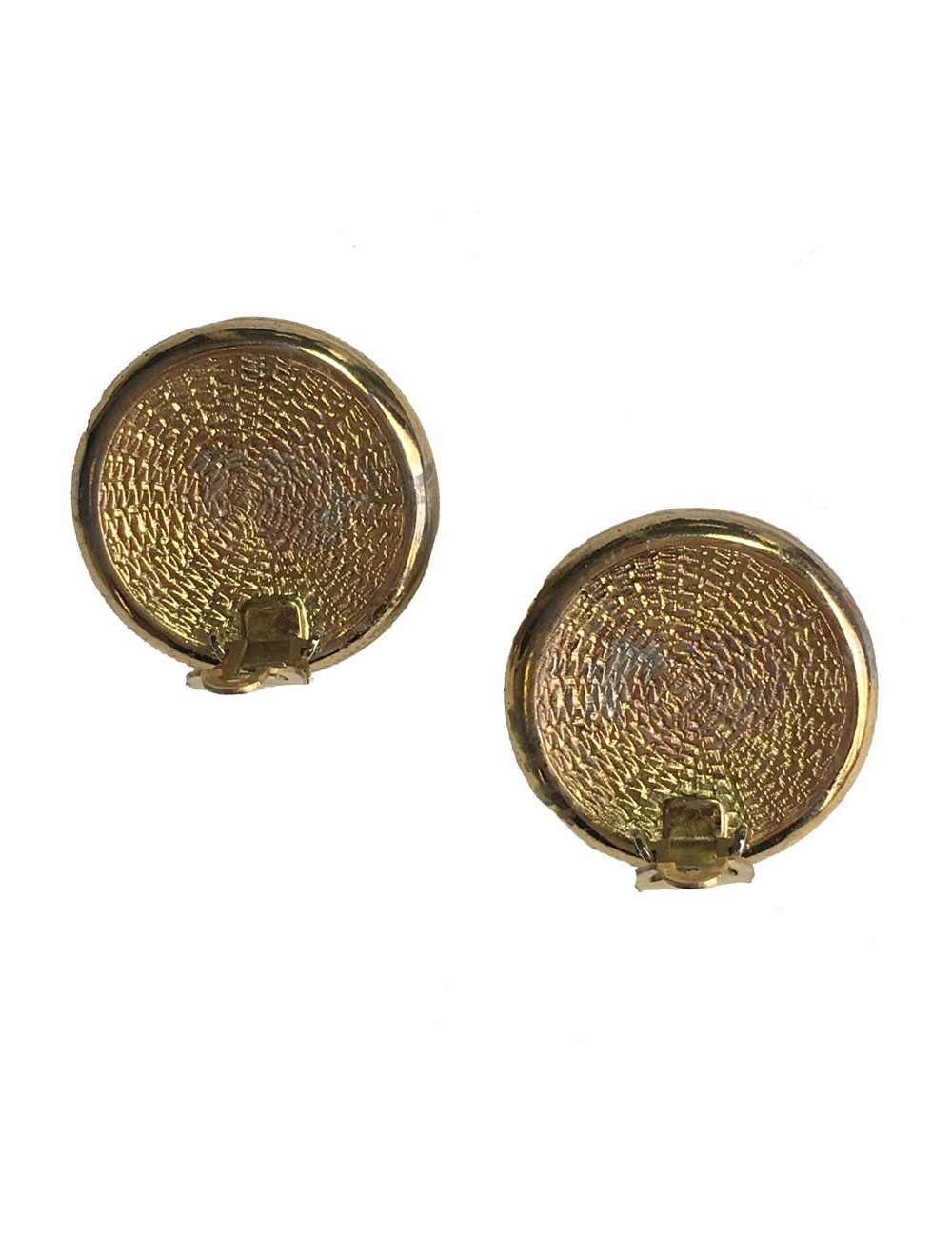 xxx Boucles d'oreille clips dorées et strass autres marques