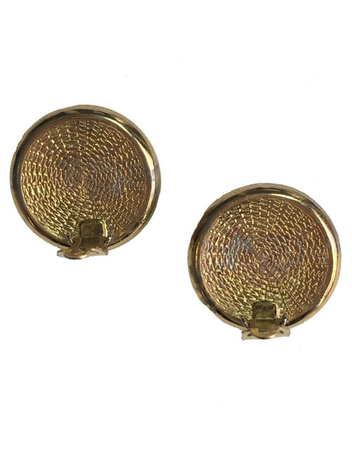 xxx Boucles d'oreille clips dorées et strass autres marques