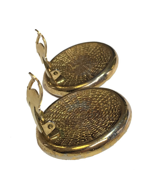 xxx Boucles d'oreille clips dorées et strass autres marques