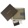 GUCCI Ipad case in beige and blue monogram canvas