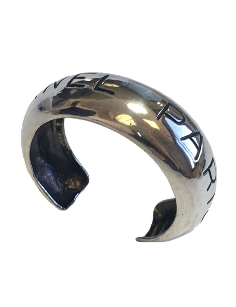 Bracelet CHANEL en métal argenté  vintage