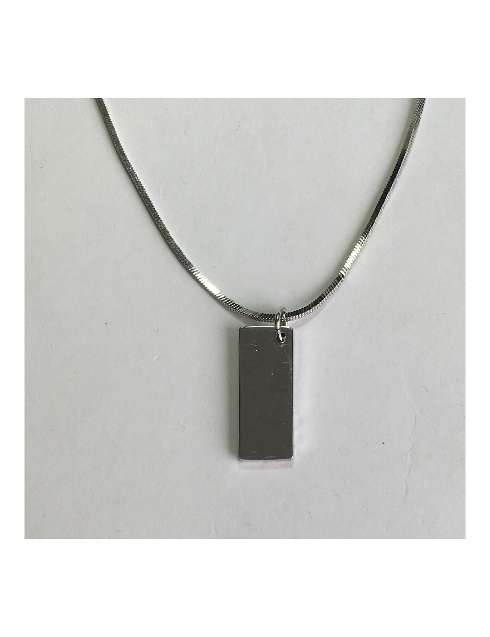 Necklace DIOR monogram in silver and pink enamel