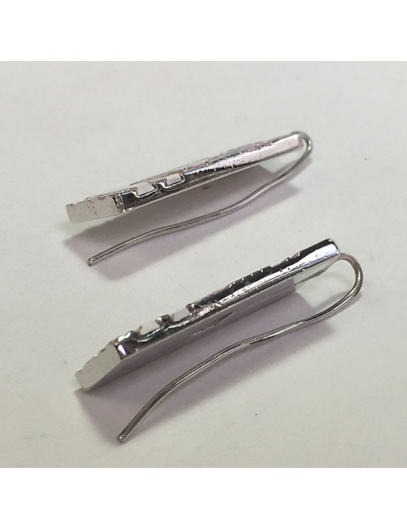 Nails DIOR monogram in pink enamel and Silver earrings