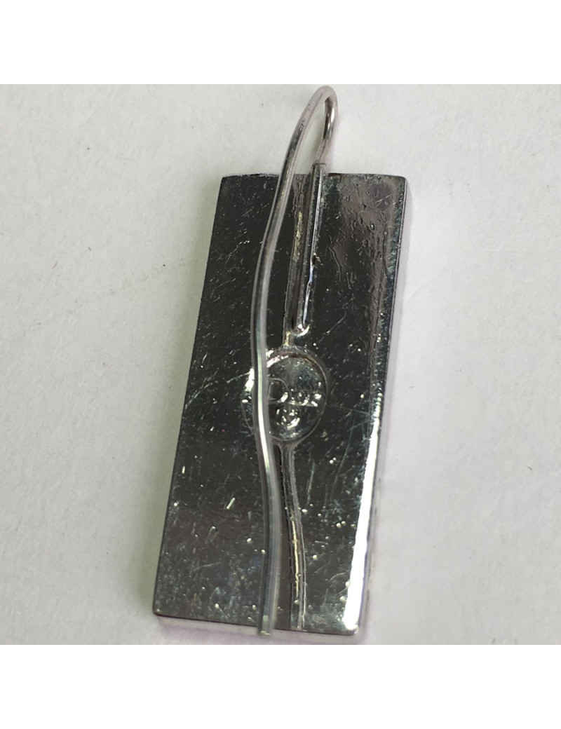 xxx Boucles d'oreille clous DIOR monogram en émail rose et métal argenté