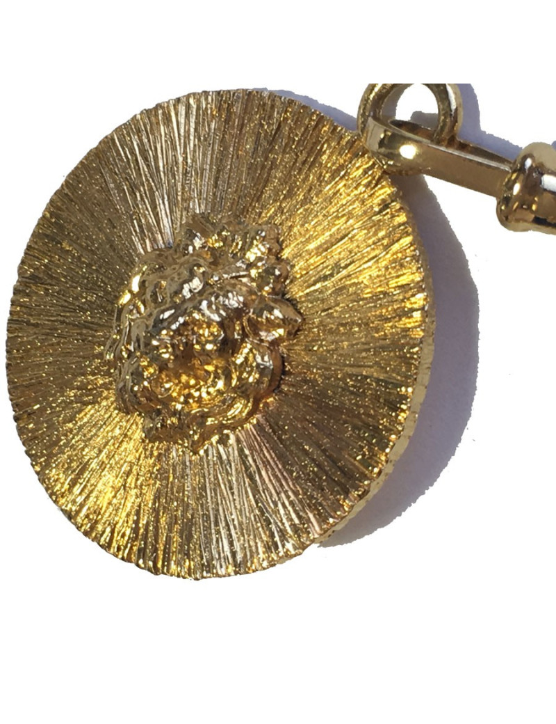 CHANEL vintage chain necklace belt in gilded metal