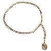 CHANEL vintage chain necklace belt in gilded metal