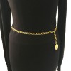CHANEL vintage chain necklace belt in gilded metal