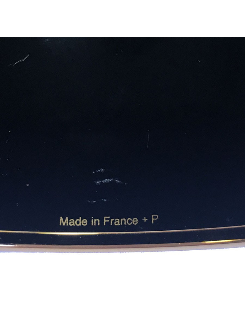 Manchette HERMES méga large en émail or, noir, kaki finition plaqué or