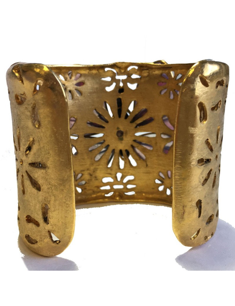 Manchette MARGUERITE de VALOIS papillon rose