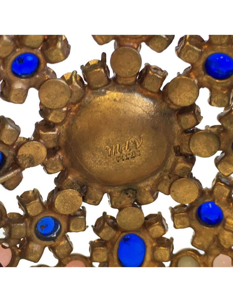 MARGUERITE de VALOIS rhinestones and molten glass byzantin cuff