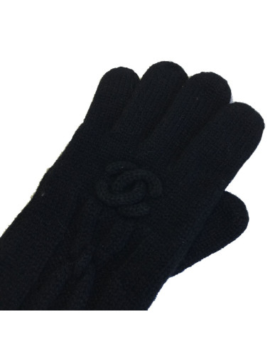 Gants longs CHANEL T      cachemire noir 2