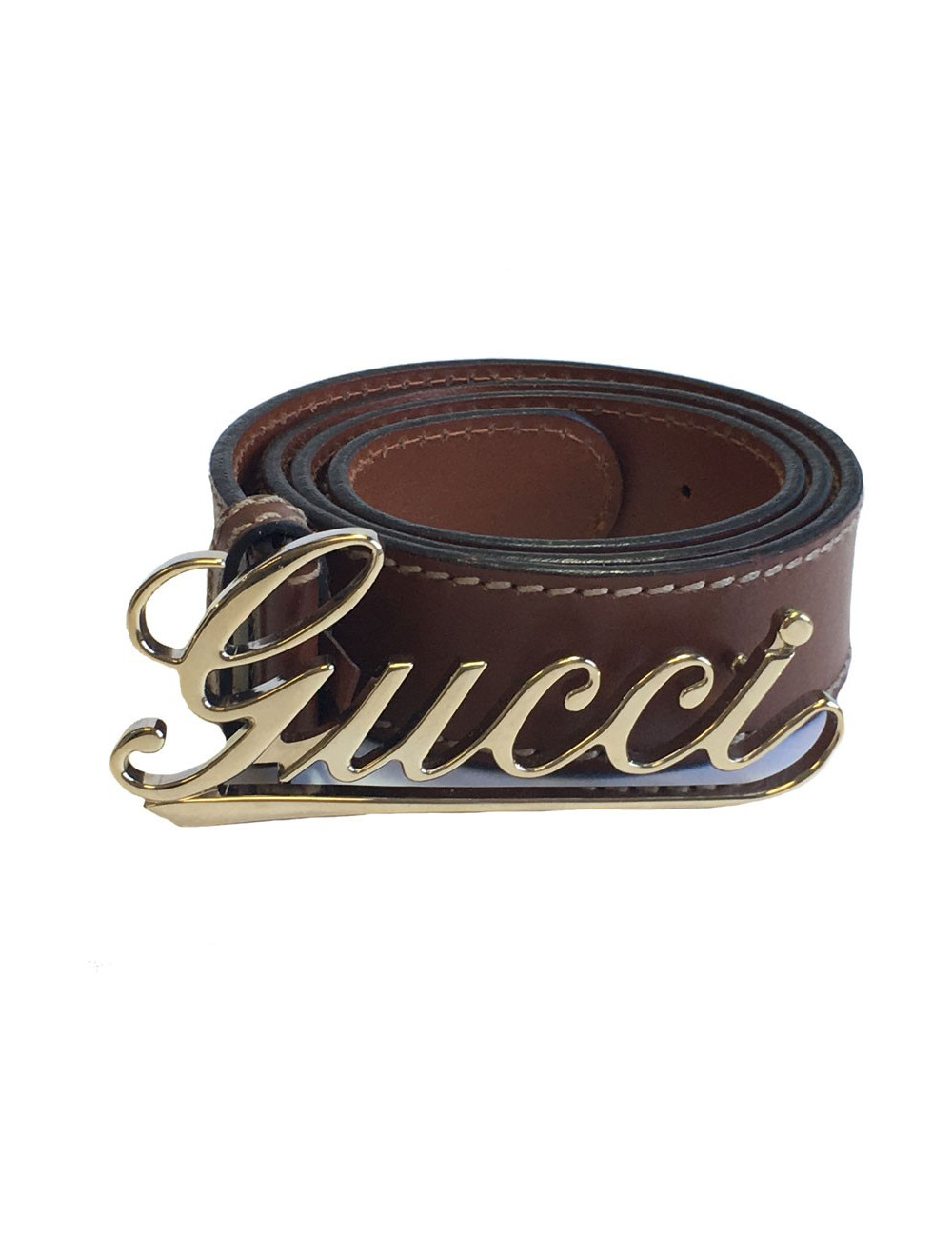 xxx Ceinture GUCCI en cuir marron 