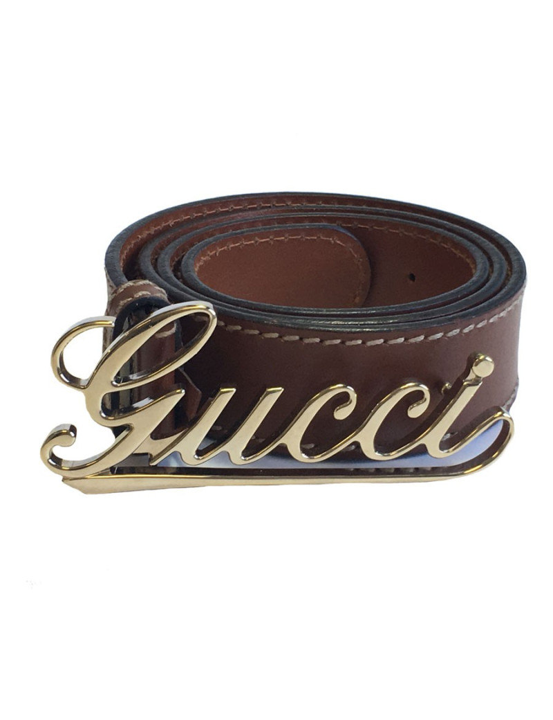 xxx Ceinture GUCCI en cuir marron 