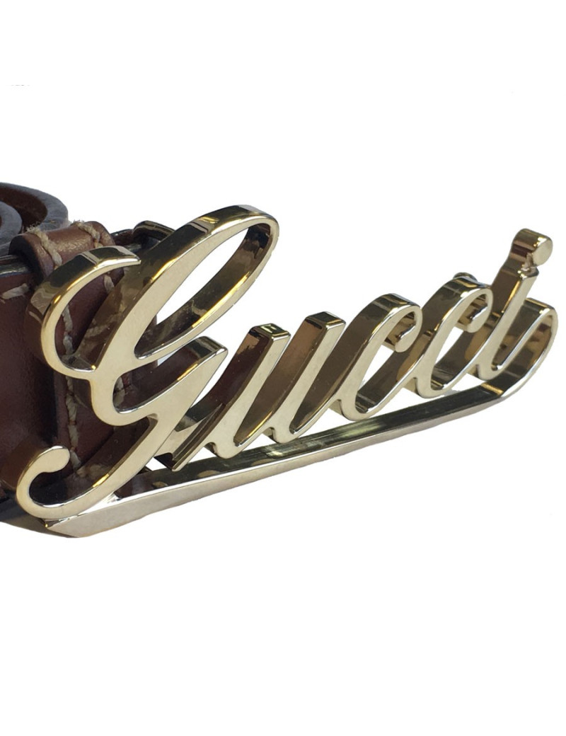 xxx Ceinture GUCCI en cuir marron 