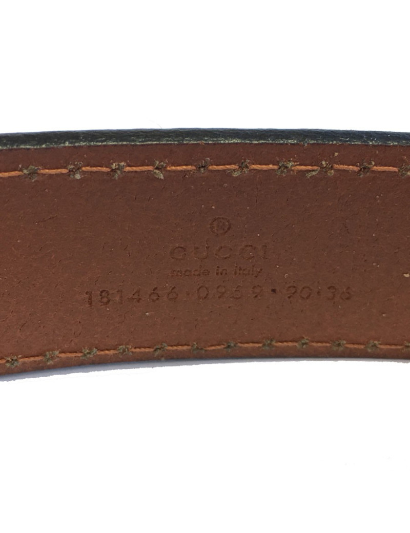Ceinture GUCCI en cuir marron 