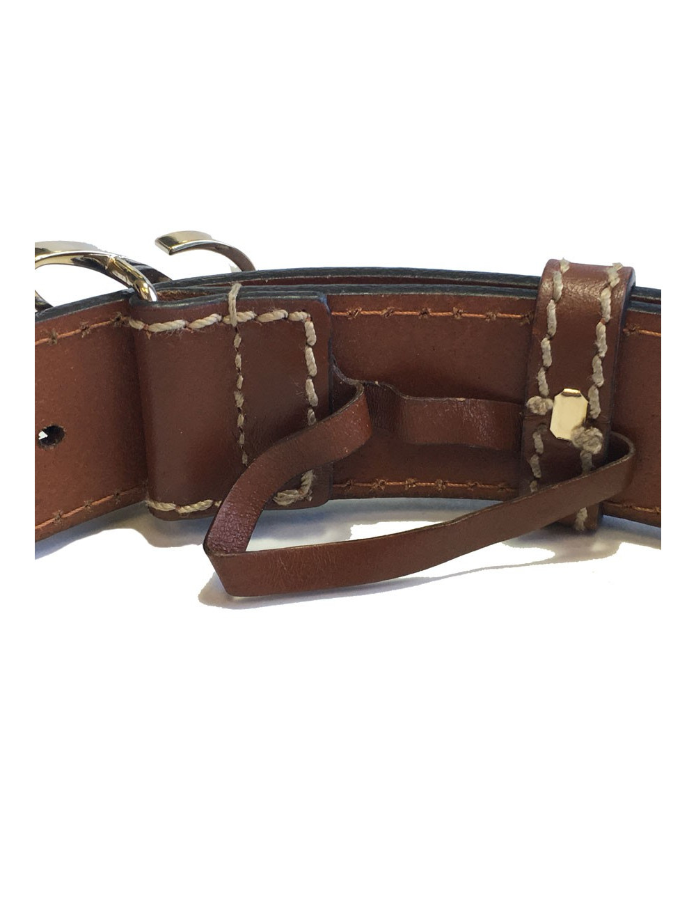 Ceinture GUCCI en cuir marron 