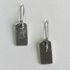 Nails DIOR silver metal and rhinestone earrings