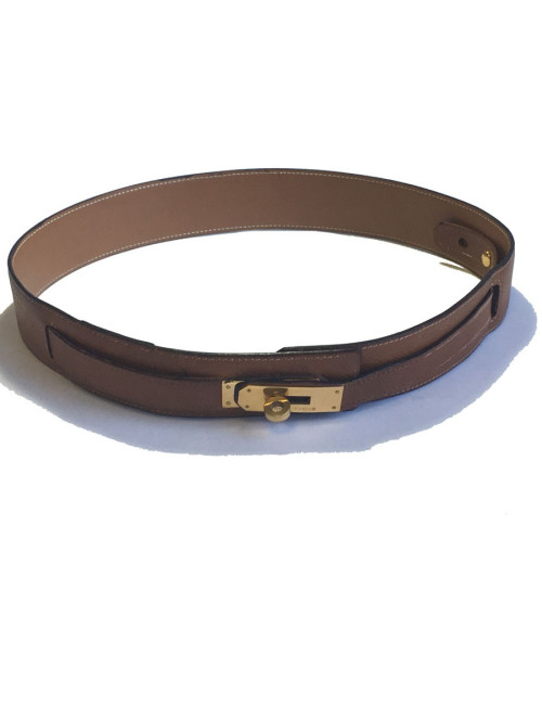xxx Ceinture Kelly HERMES T72 cuir courchevel gold