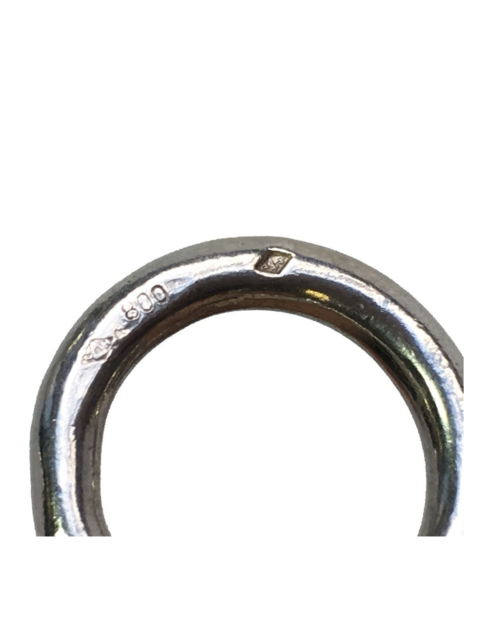 Collier HERMES chaîne d'ancre en argent massif 800