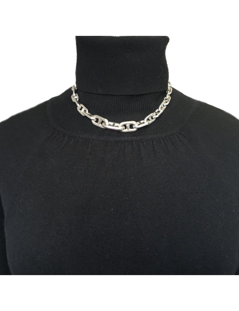 HERMES Necklace 'Chaine d'Ancre' in Sterling Silver 800