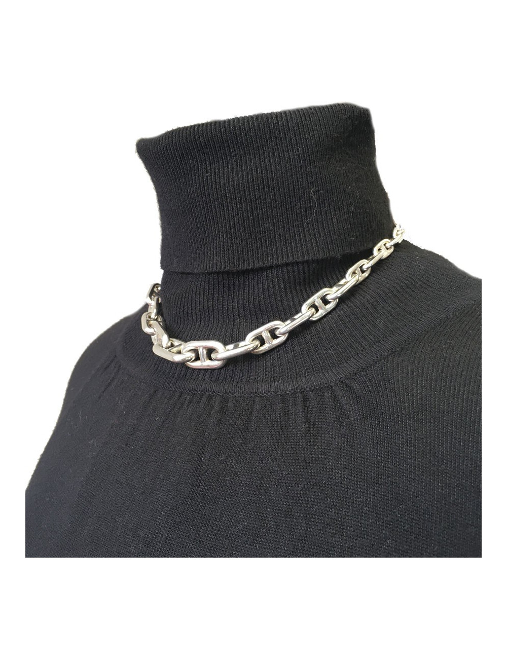 HERMES Necklace 'Chaine d'Ancre' in Sterling Silver 800