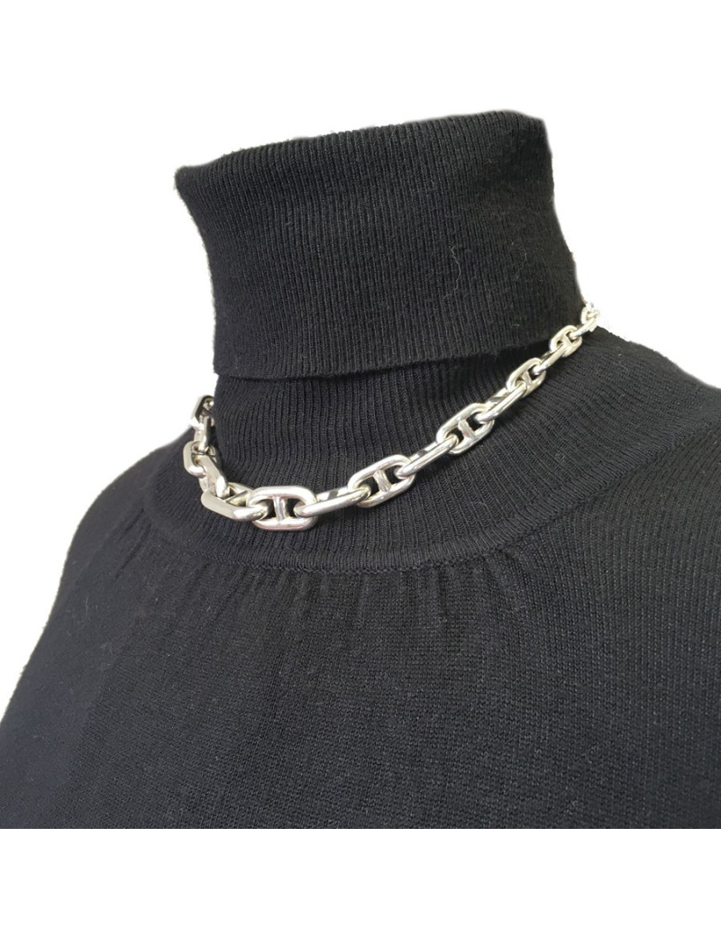 HERMES Necklace 'Chaine d'Ancre' in Sterling Silver 800