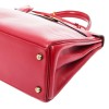 HERMES Kelly 28 handbag in red box leather