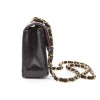 Mini black quilted smooth lambskin CHANEL bag
