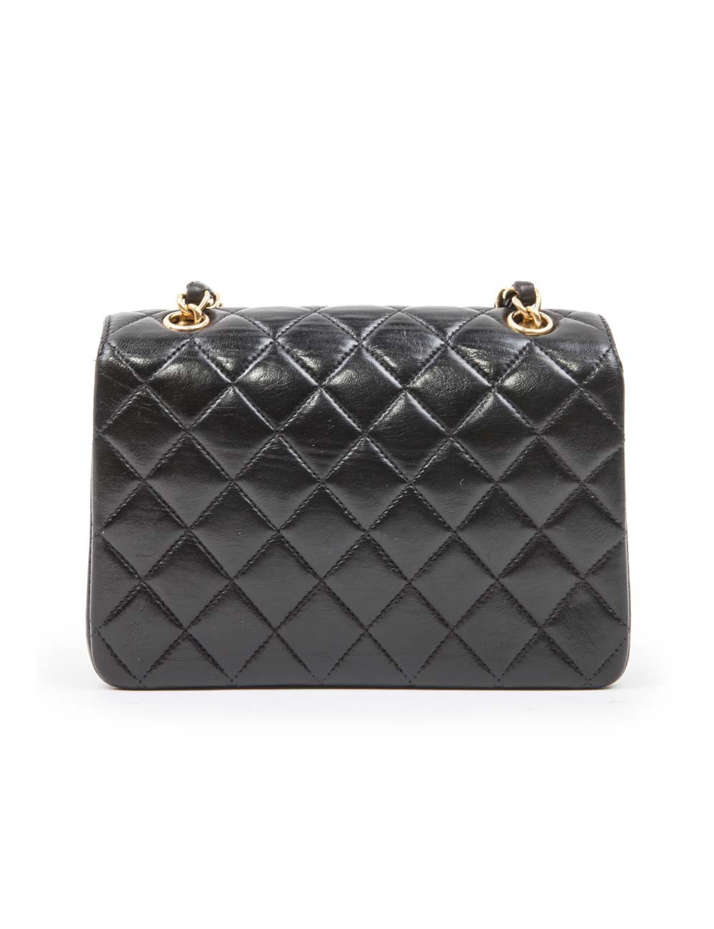Mini black quilted smooth lambskin CHANEL bag