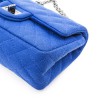 Mini sac 2.55 CHANEL en jersey bleu électrique