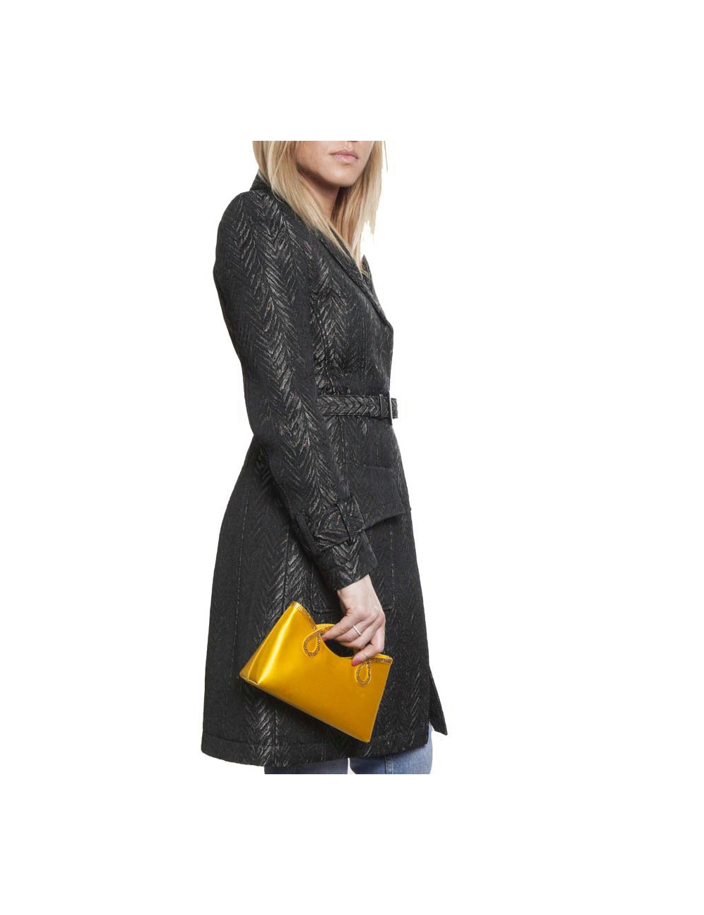 Mini sac de cocktail WALTER STEIGER jaune citron