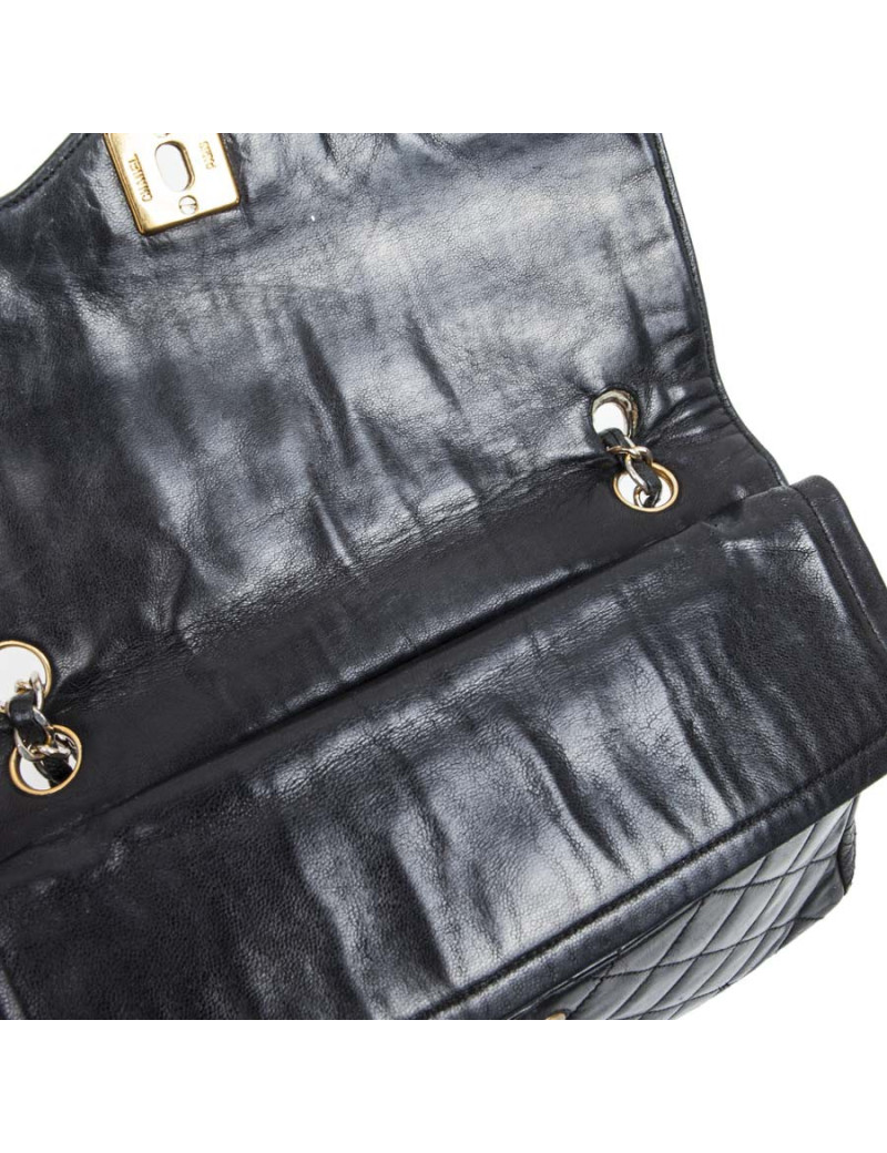 Sac CHANEL timeless bleu nuit Vintage Couture