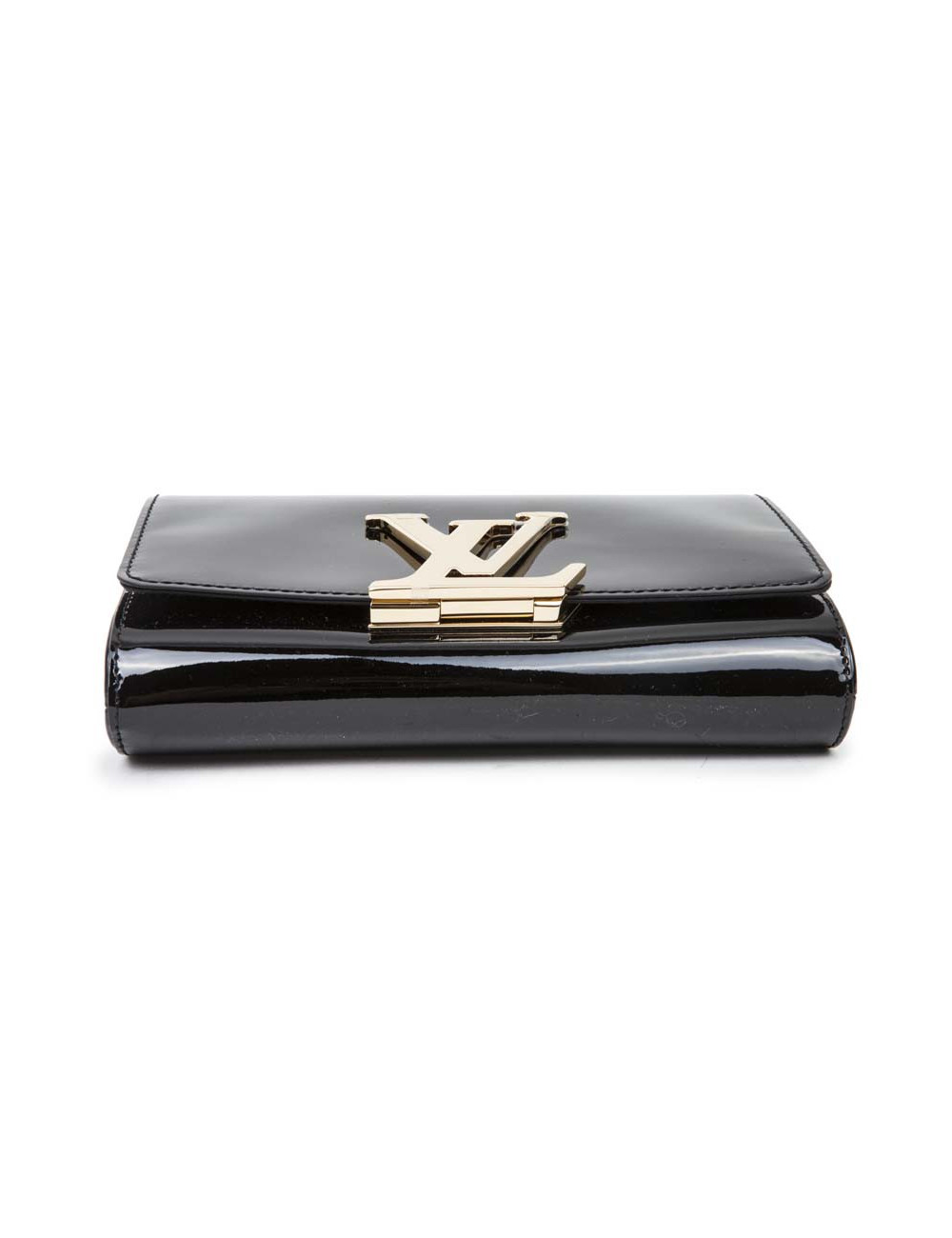 Louise LOUIS VUITTON MM varnished leather black bag
