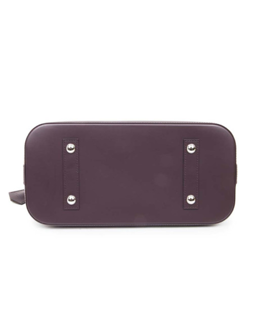 LOUIS VUITTON Alma handbag in plum epi grained cowhide leather