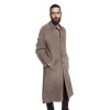 HERMES Trench Coat in Taupe Color Reindeer Size 46